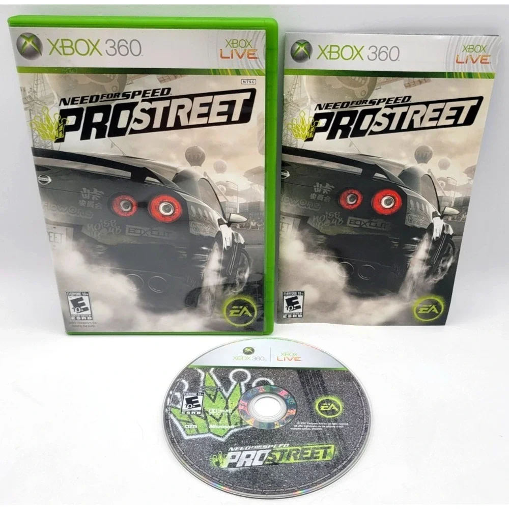 Need for Speed: ProStreet (Xbox 360, 2007) CIB COMPLETE IN BOX